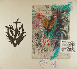 Terence La Noue "Papuan Gulf" Mixed Media 1987