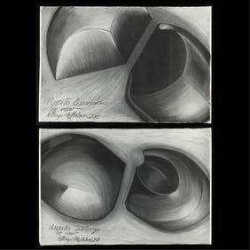 2 Kathryn McMahon Abstract Drawings 1988