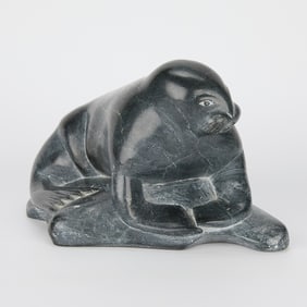 Inuit Qumaluk Seal Carving