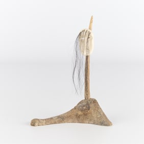 Inuit Masquette on Antler & Bone