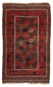 Persian Tribal Baluch Wool Rug 5'6"x3'4"