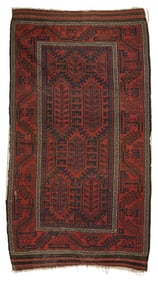 Persian Tribal Baluch Wool Rug 6'7"x3'6"