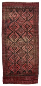 Afghan Tribal Timuri Wool Rug 6'6"x2'11"