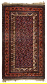 Caucasian Tribal Baluch Rug 4'6"x2'7"