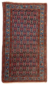 Caucasian Wool Kuba Rug 6'11" x 3'11"