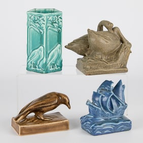 4 Rookwood Art Pottery Table & Desk Items