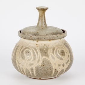 Joel Edwards Mid-Century Studio Pottery Lidded Jar