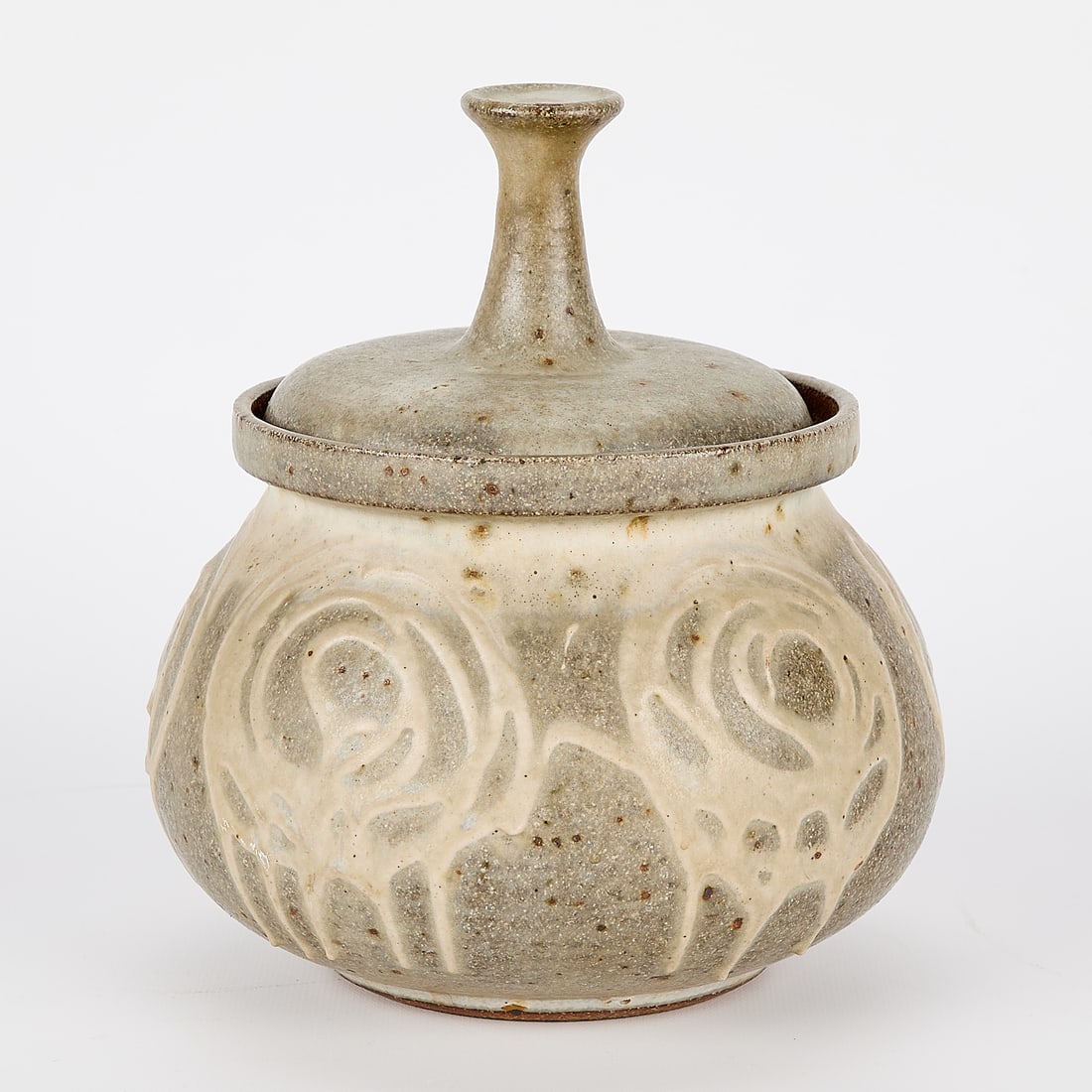 Joel Edwards Mid-Century Studio Pottery Lidded Jar (1 of 5)