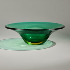Attributed to Flavio Poli Murano Art Glass Bowl
