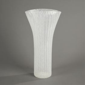 Orlando Zennaro Murano Italian Glass Vase
