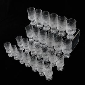 26 Pcs Iittala Ultima Thule Glass Crystal Stemware