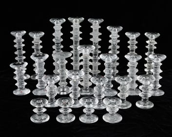 24 Timo Sarpaneva for Iittala Glass Candlesticks