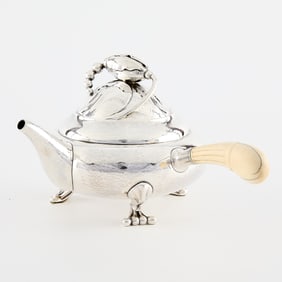 Georg Jensen "Blossom" Sterling Tea Pot - 500.9 g