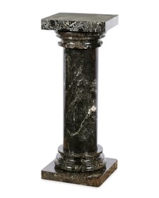 Onyx Black Marble Pillar Plinth Stand