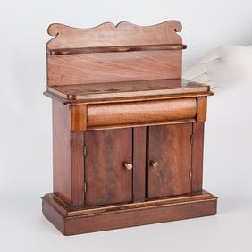 Antique Miniature Wooden Sideboard