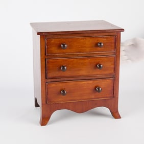 Antique Miniature Chest of Drawers Dresser
