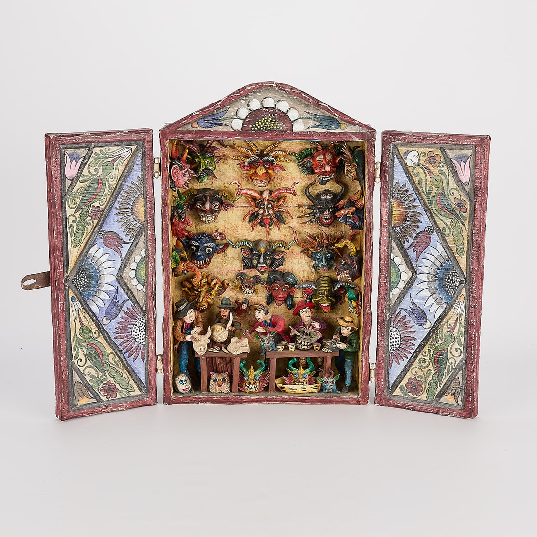 Nicario Jimenez "Mask Maker" Folk Art Retablo (1 of 7)