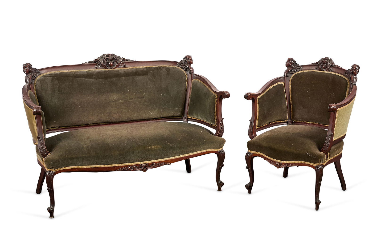 Set Attrib. Karpen Furniture Co. Sofa & Chair (1 of 7)