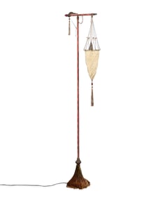 Fortuny "Cesendello" Silk Shade Floor Lamp