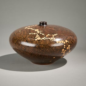 James Edward Barnes Turned Wood Vase Vessel