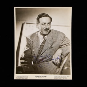 Signed Walt Disney Press Photograph 1948