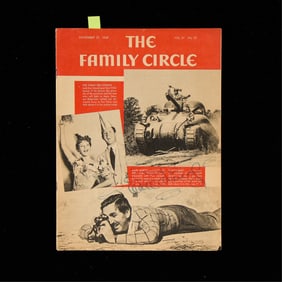 Signed Walt Disney "The Family Circle" Magazine