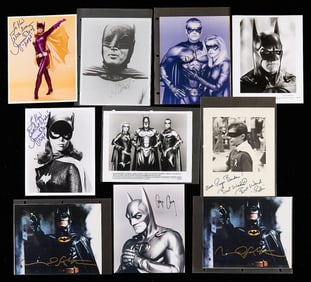 12 Batman, Robin, and Batgirl Autographs