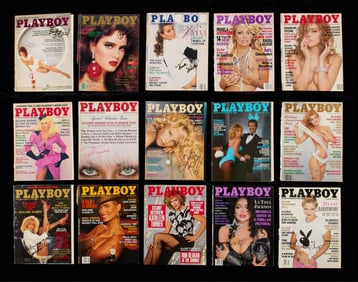 20 Signed Playboy Magazine Covers 1977-99