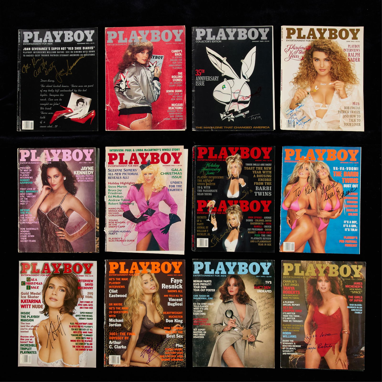 20 Signed Playboy Magazine Covers 1979-97 (1 of 7)