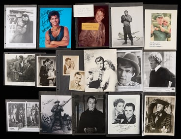 28 Actor Autographs - Gable, Pesci, & More