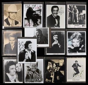 19 Musician Autographs - Cash, Davis, & More