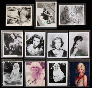 20 Actress Autographs - Bacall, Bardot, & More