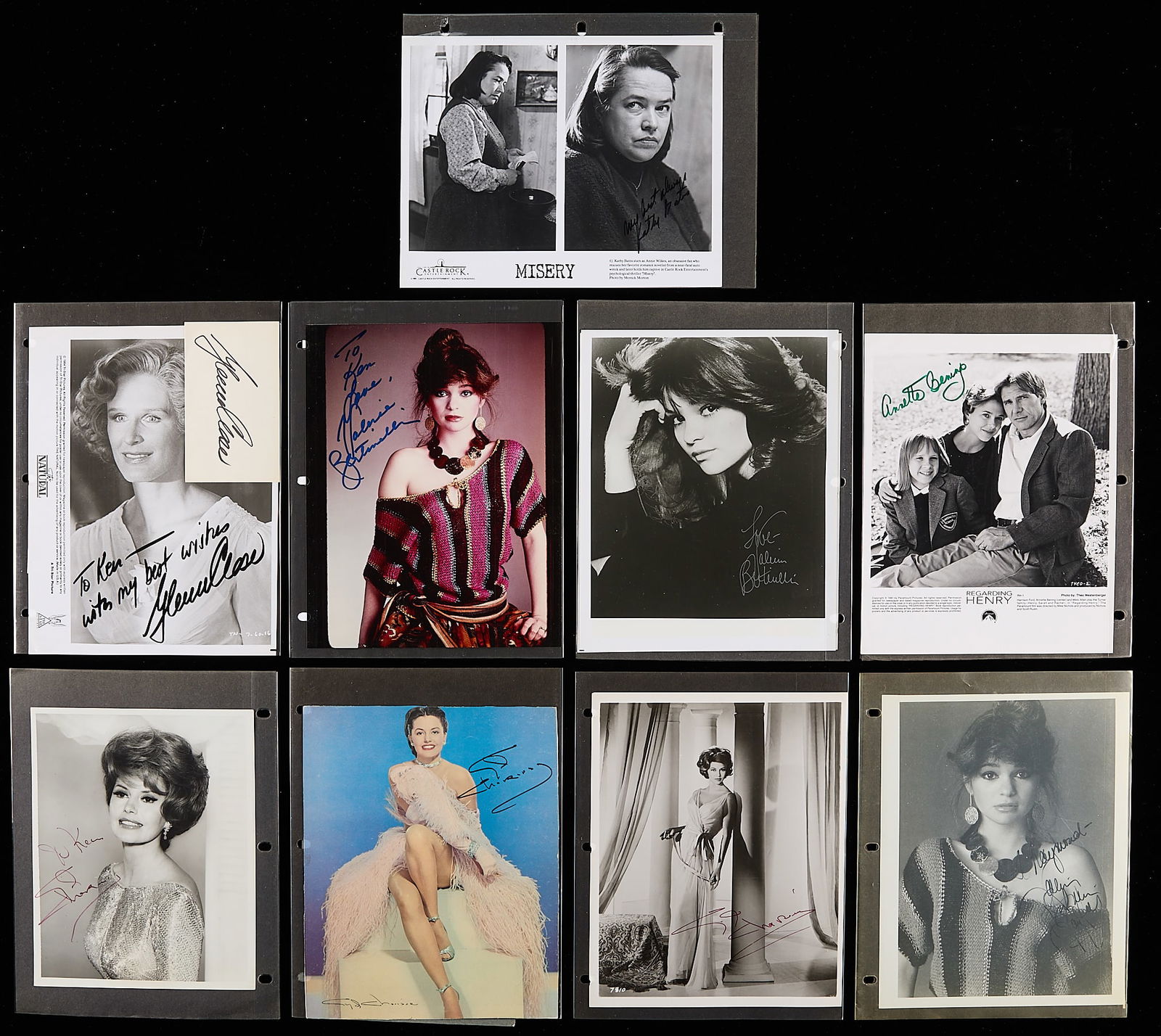 19 Actress Autographs - Bullock, Bates, & More (1 of 8)