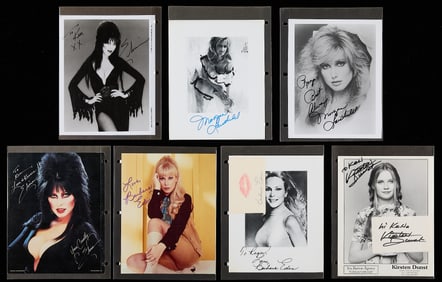 13 Actress Autographs - Elvira, Dunst, & More