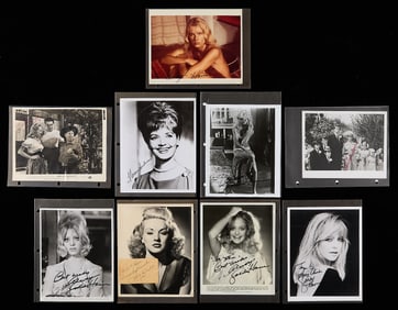 17 Actress Autographs - Grable, Hawn, & More