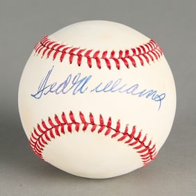 Ted Williams Signed Baseball