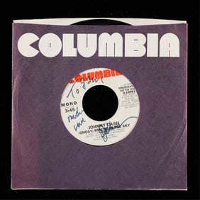 Signed Johnny Cash "Riders in the Sky" LP Record