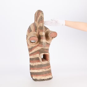 Songye Carved Wooden Kifwebe Mask DRC Africa