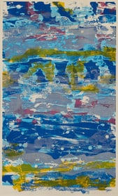 Sam Gilliam "Dance '72" Blue & Purple Screenprint