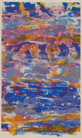 Sam Gilliam "Dance '72" Pink & Blue Screenprint