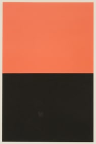 Ellsworth Kelly Orange/Black Lithograph 1972
