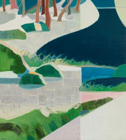 Tadashi Asoma "The River" Oil Painting