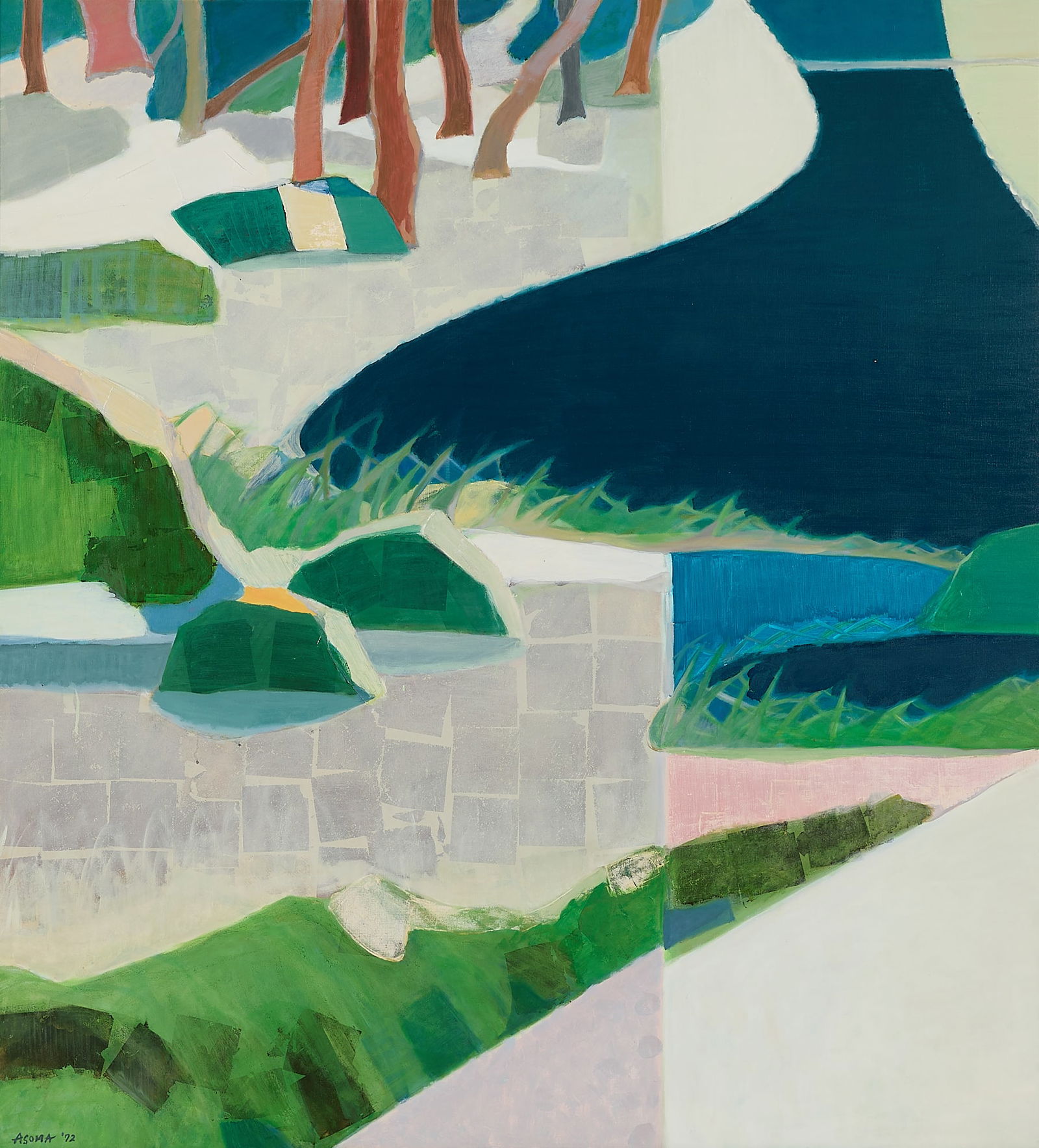 Tadashi Asoma "The River" Oil Painting (1 of 7)