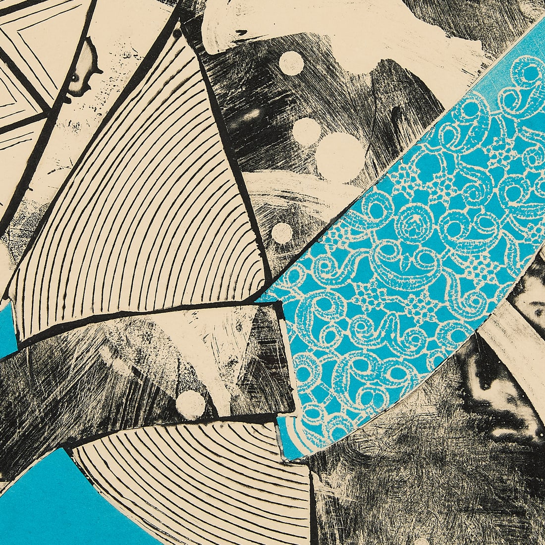 Frank Stella "Swan Engraving Blue" Print - 3