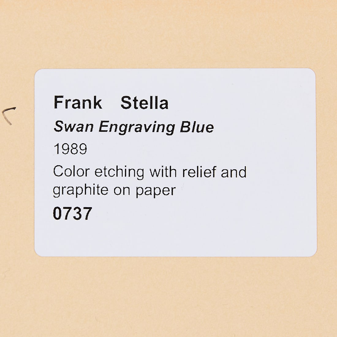 Frank Stella "Swan Engraving Blue" Print - 6