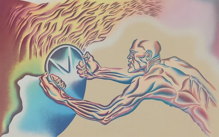 Judy Chicago "Driving World to Destruction" Print