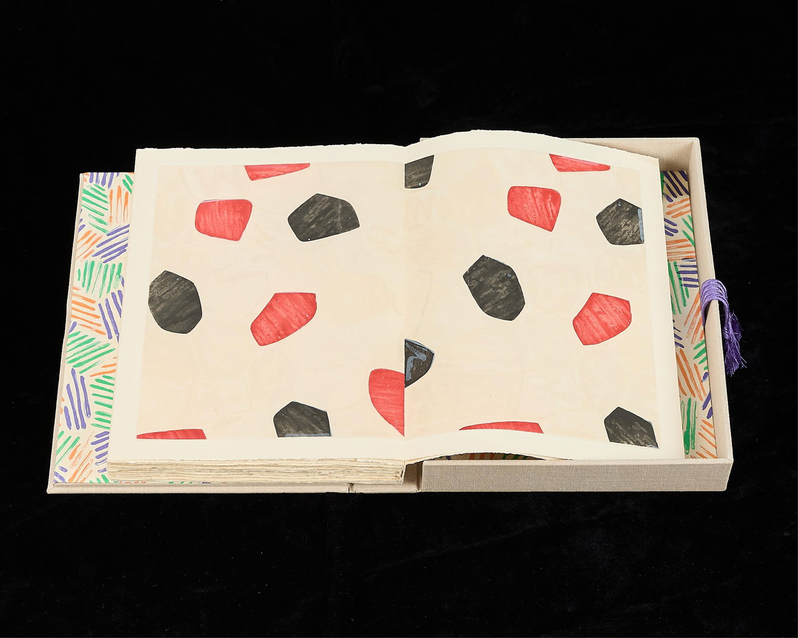 Jasper Johns & Beckett "Foirades/Fizzles" 1976: Jasper Johns (American, b. 1930) and Samuel Beckett (Irish, 1906-1989). Collection of prints and poems titled "Foirades/Fizzles," 1975-76, published 1976 by Petersburg Press (London, Paris, New