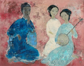 Vu Cao Dam "Duo Pour Le Heros" Painting