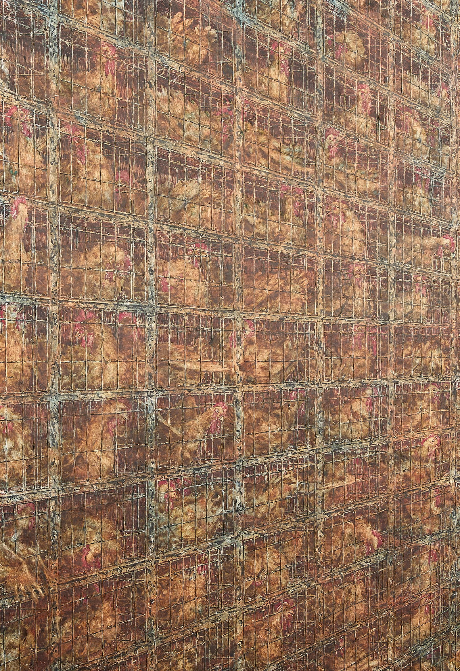 Doug Argue Chickens Oil Painting 2001 (1 of 7)