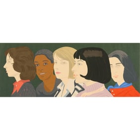 Alex Katz "Five Women" Screenprint 1977